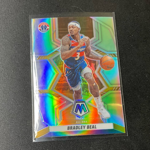 Bradley Beal Silver Prizm All NBA Mosaic Basketball - Picture 1 of 2